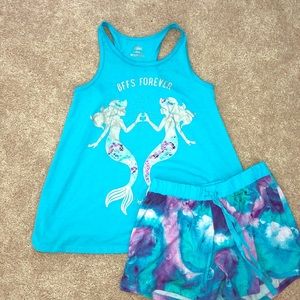 Girls Summer Justice Pajama Set Size 12